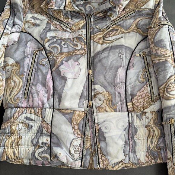 NEW Women MDC Doris Pfister Ski Puffer Jacket Cocoon Fur Fairy Coat Us 10 EU 40 - Picture 11 of 16